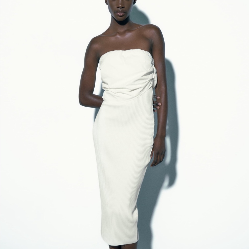 Zara Strapless Midi Dress